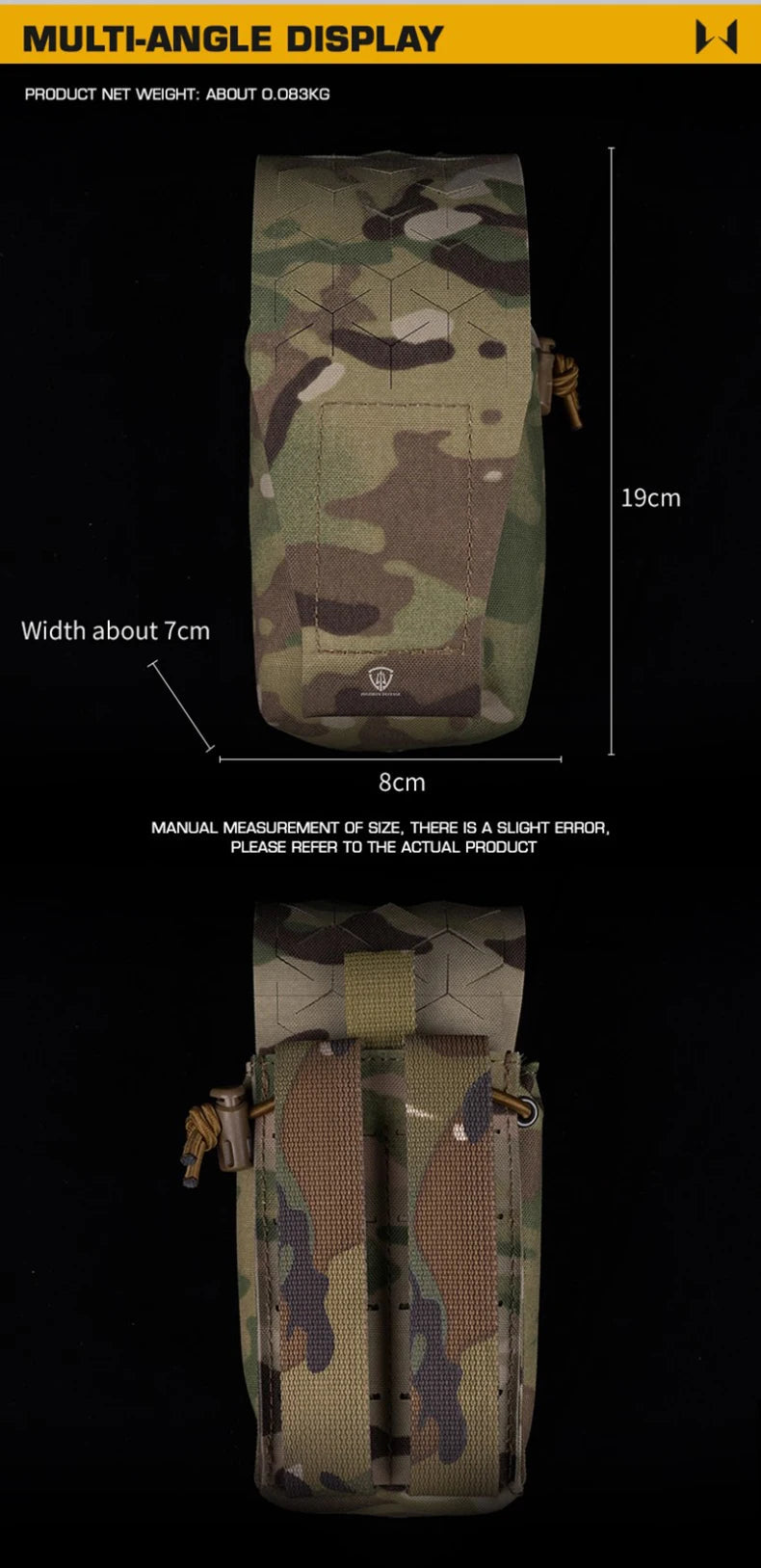 Poche de Rangement Multifonction SPUD Molle pour Radio, Accessoires d'Équipement Tactique, Poche Magasin 5.56mm et 7.62mm - POSEIDON DEFENSE BLACKBEARD OUTDOOR INDUSTRIES