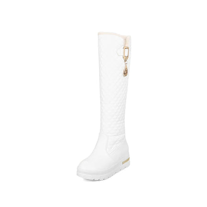 Bottes d’hiver femme montantes à motif damier ENMAYER 0811