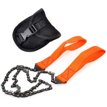 Scie Chaîne de Poche 11 Dents – Survie Outdoor Camping & Randonnée (103 cm)