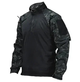 T-shirt Tactique Homme – Manches Longues Airsoft | Paintball | Militaire | Camo | Séchage rapide - BLACKBEARD OUTDOOR INDUSTRIES
