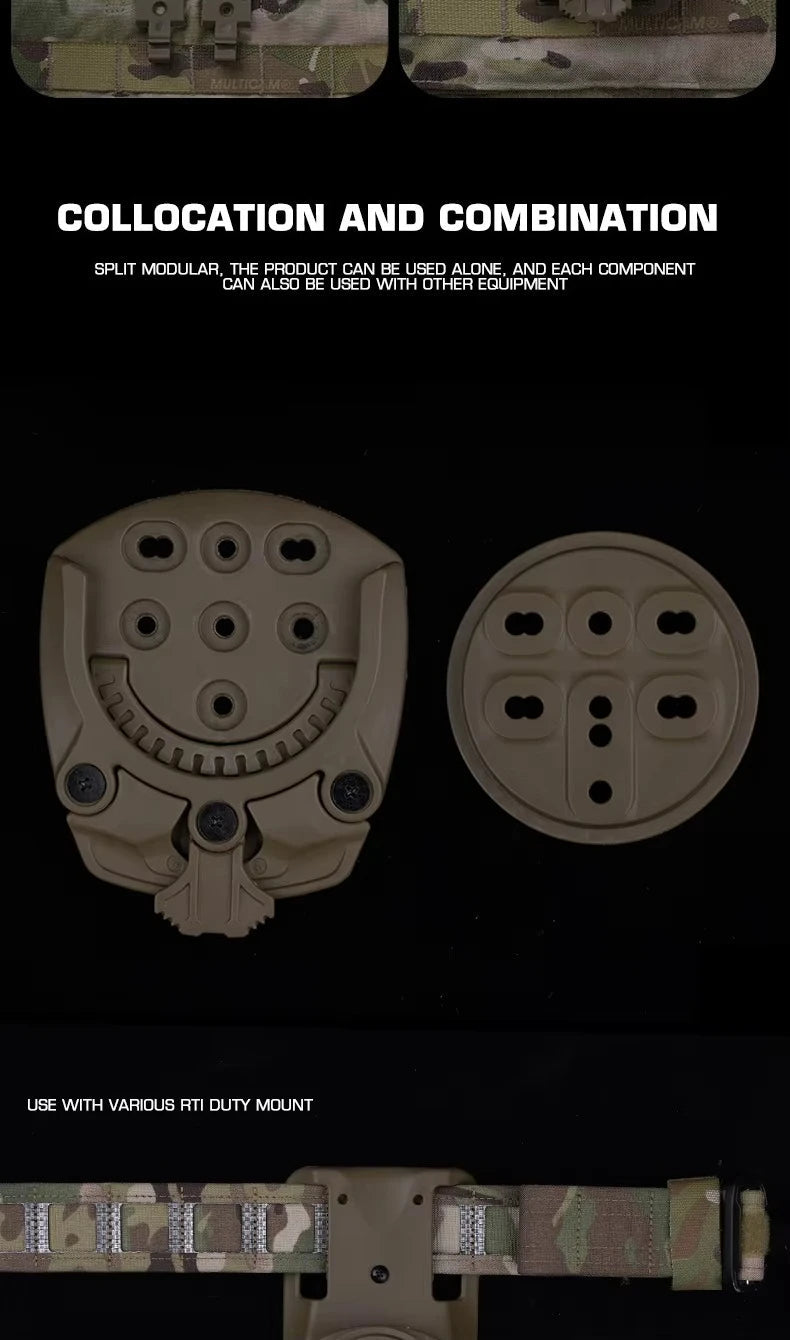 Adaptateur de Base Nylon 360° pour Support de Rotation MOLLE BLACKBEARD OUTDOOR INDUSTRIES