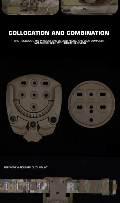 Adaptateur de Base Nylon 360° pour Support de Rotation MOLLE BLACKBEARD OUTDOOR INDUSTRIES