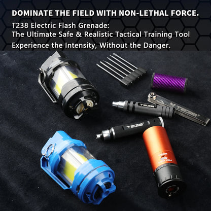 Grenade flash électrique T238 – Effets lumineux et sonores pour airsoft