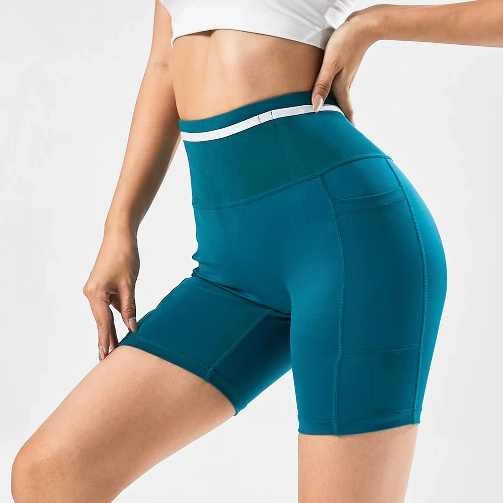 Legging short femme à poches pour le sport