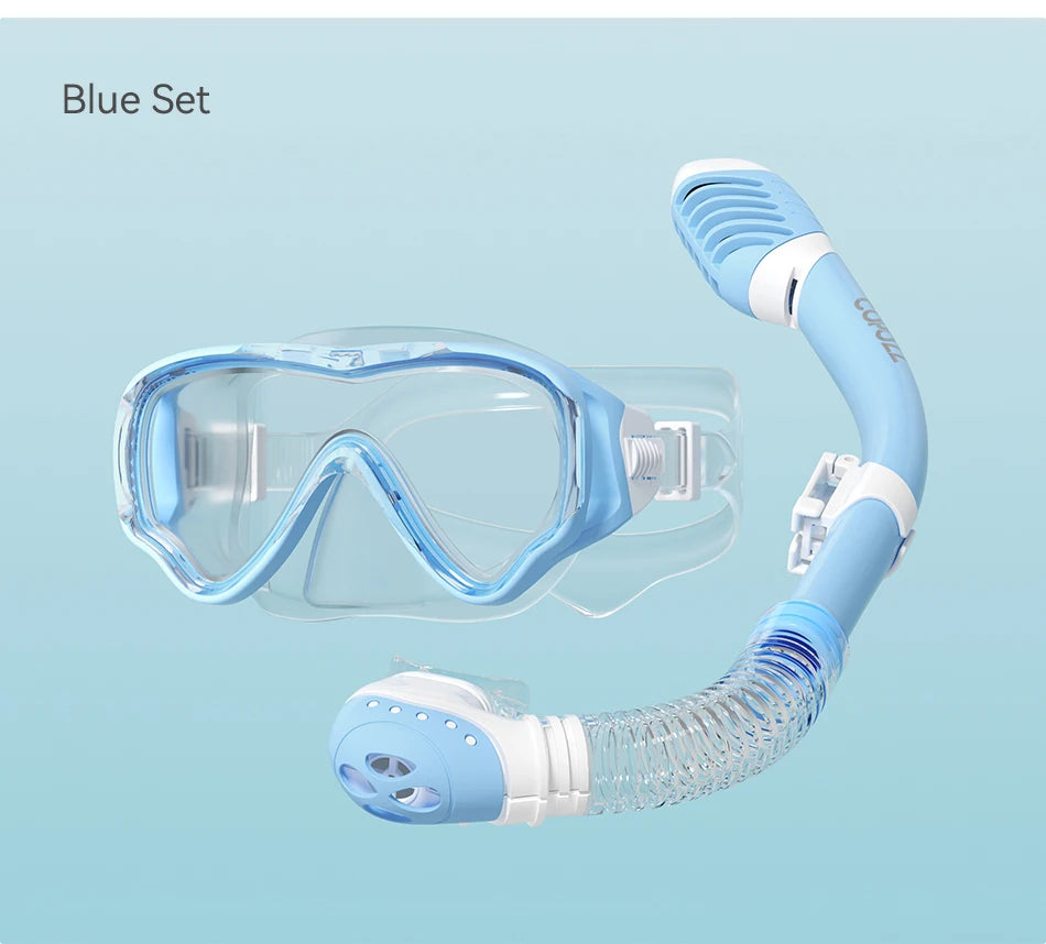 COPOZZ Masque de Plongée Enfant 4–15 ans – Masque Intégral HD Anti-Buée avec Tuba Amovible - BLACKBEARD OUTDOOR INDUSTRIES