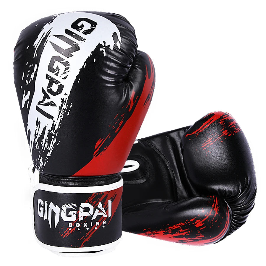Gants de Kick-Boxing Cuir PU – Karate, Muay Thai, MMA, Sanda, Free Fight | 6 & 10 oz | Homme, Femme & Enfant | 3 Coloris - BLACKBEARD OUTDOOR INDUSTRIES