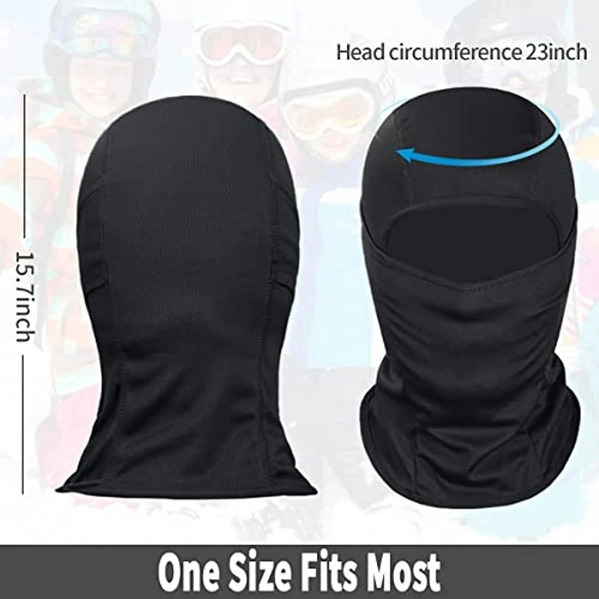 Cagoule Balaclava Tactique Unisexe – Masque Visage Complet Ski Moto