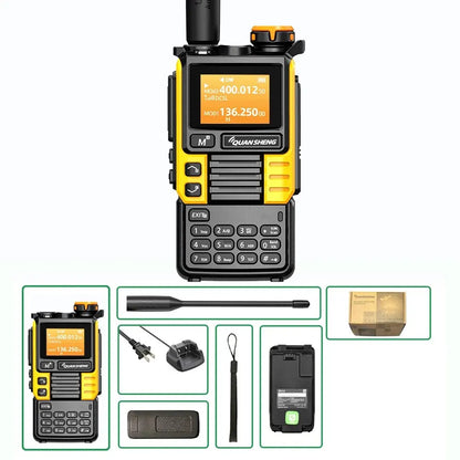 Talkie-Walkie Quansheng UV-K6 – Radio Portable UHF/VHF 5W, Bande Air, Charge USB-C