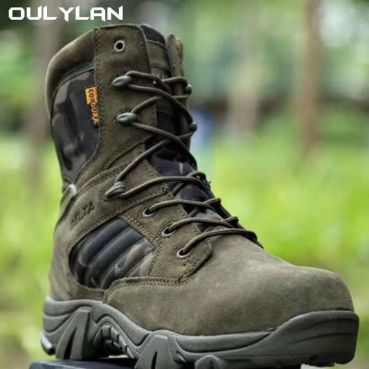 Bottes Tactiques Camouflage Homme – Chaussures de Randonnée Combat Outdoor Unisexe