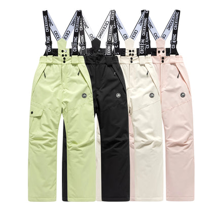 Pantalon de Ski Enfant Imperméable Coupe-Vent Chaud – Snowboard Hiver – Fille & Garçon – Tailles 6 à 16 Ans