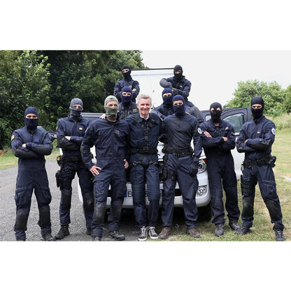 Chemise de Combat Style GIGN – Forces Spéciales Françaises, Bleu Marine, XS à XXXL