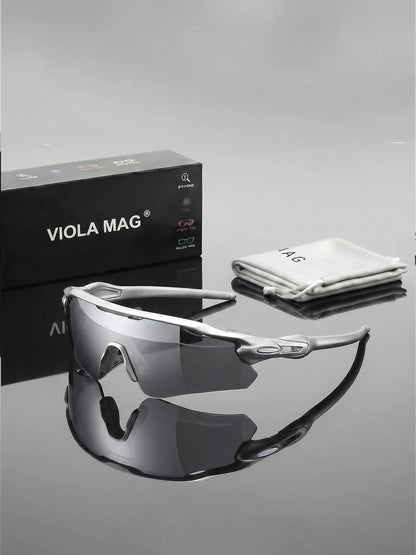 Lunettes de Soleil Demi-Monture Verres Miroir – Style Ovale Unisexe | 5 Coloris | Voyage & Quotidien