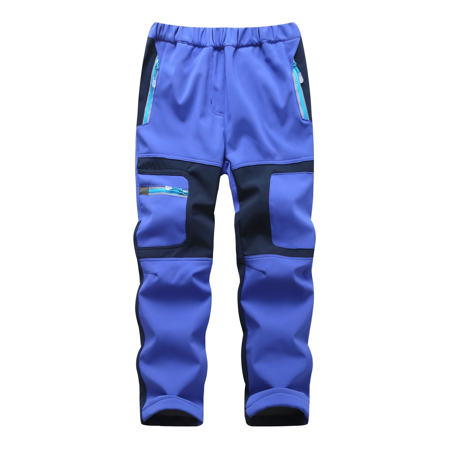 Pantalon Sport Enfant Soft Shell Imperméable Patchwork – Randonnée Escalade – Unisexe – 3 à 14 Ans