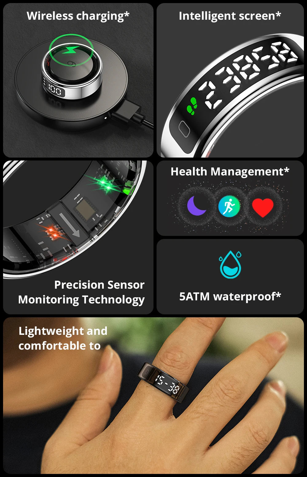 COLMI R12 Smart Ring – Suivi de Santé Innovant et Design Élégant BLACKBEARD OUTDOOR INDUSTRIES
