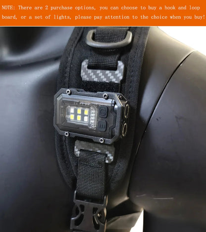 Lampe Tactique EDC - Lampe Mini Portable avec Plaque en Boucle et Crochet, Idéale pour Camping, Randonnée et Sécurité BLACKBEARD OUTDOOR INDUSTRIES