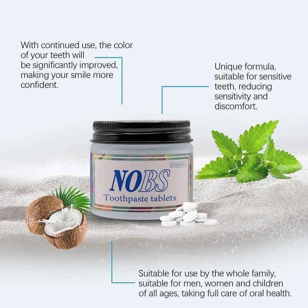 Comprimés Dentifrice à Croquer – 62 Pastilles Menthe Fraîche - BLACKBEARD OUTDOOR INDUSTRIES