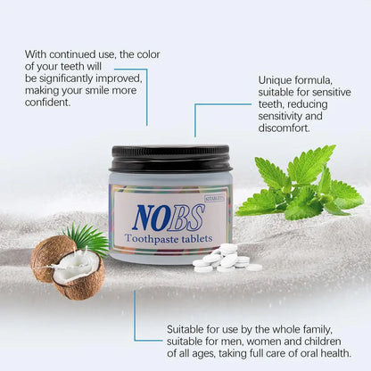 Comprimés Dentifrice à Croquer – 62 Pastilles Menthe Fraîche - BLACKBEARD OUTDOOR INDUSTRIES