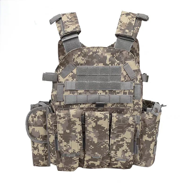Gilet Tactique Porte-Plaque Enfant – Camouflage Militaire Respirant