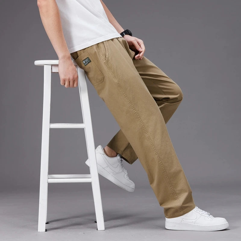 Pantalon Homme Grande Taille Coton – Coupe Droite Casual Été M à 6XL - BLACKBEARD OUTDOOR INDUSTRIES