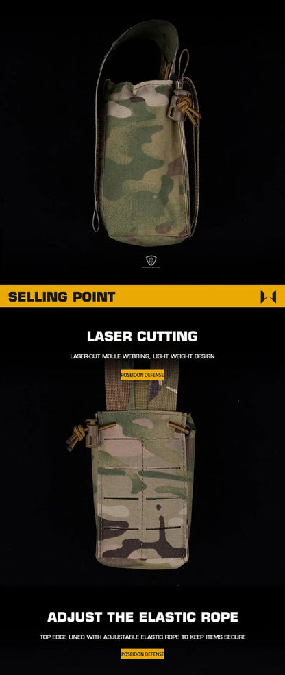 Poche de Rangement Multifonction SPUD Molle pour Radio, Accessoires d'Équipement Tactique, Poche Magasin 5.56mm et 7.62mm - POSEIDON DEFENSE BLACKBEARD OUTDOOR INDUSTRIES