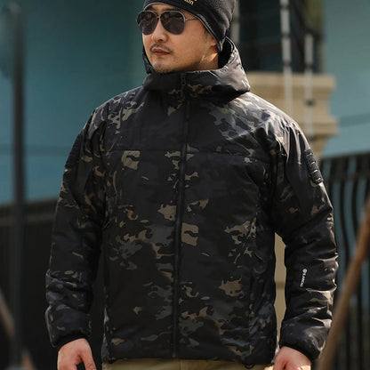 Veste Tactique d'Hiver Homme – Parka Camouflage Chaude, Coupe-Vent et Imperméable avec Capuche, Idéale pour les Activités Extérieures et les Conditions Climatiques Rigoureuses BLACKBEARD OUTDOOR INDUSTRIES