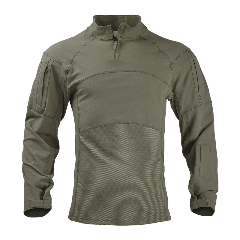 Chemise de Combat Homme à Manches Longues 1/4 Zip – Veste Tactique Outdoor - BLACKBEARD OUTDOOR INDUSTRIES