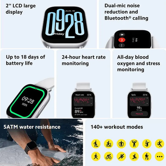 Montre Connectée Xiaomi Redmi Watch 5 Active - BLACKBEARD OUTDOOR INDUSTRIES