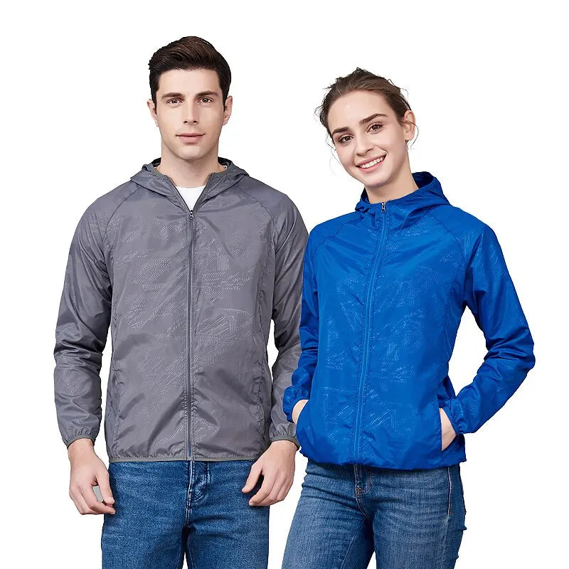 Veste Imperméable Randonnée Légère Anti UV Outdoor