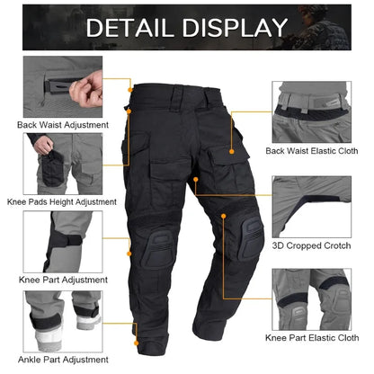Uniforme Tactique IDOGEAR Gen3 Combat BDU avec Protections Coudes et Genoux - BLACKBEARD OUTDOOR INDUSTRIES