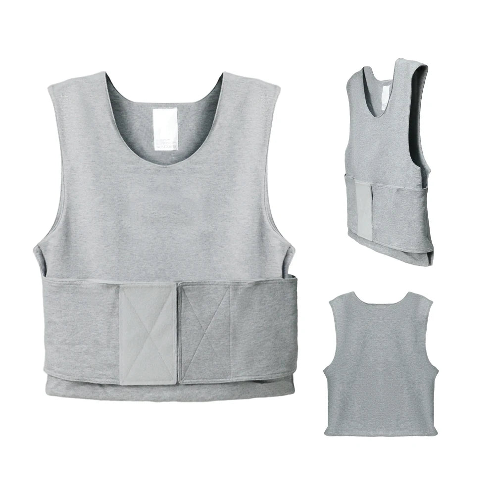 Housse de Gilet Pare-Balles Ultra Discrète - Ajustable, Coton Stretch