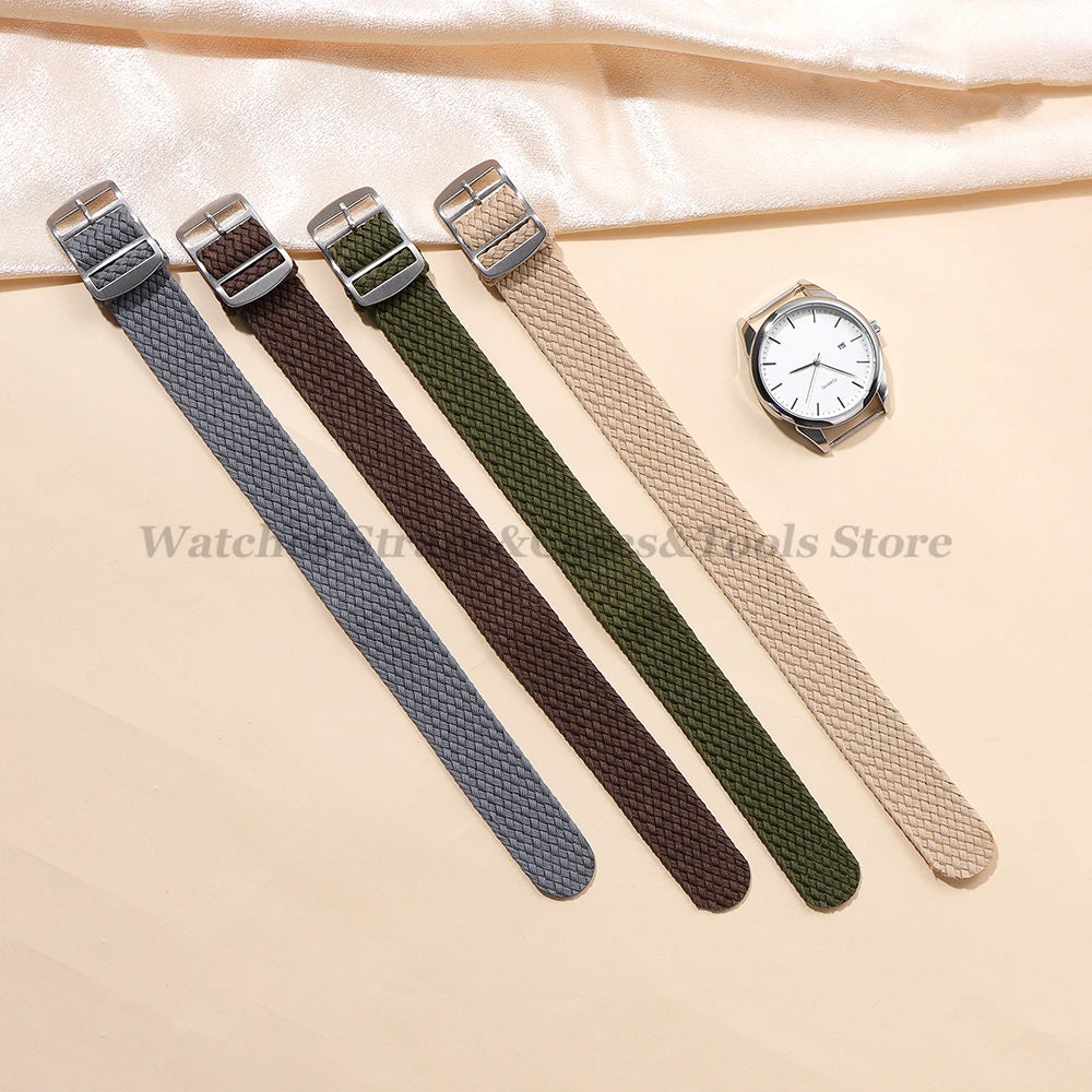 Bracelet de Montre en Toile Nylon Tissée – Compatible avec Omega, Seiko, Samsung, Huawei et Autres Montres - BLACKBEARD OUTDOOR INDUSTRIES