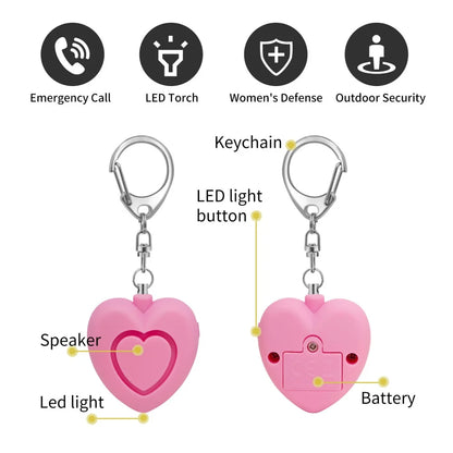 Alarme personnelle 125 dB avec lampe LED