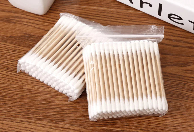 Coton-Tiges Double Têtes – Bâtonnets en Bois avec Embouts en Coton Pur – Nettoyage Nez, Oreilles & Soins Beauté - BLACKBEARD OUTDOOR INDUSTRIES
