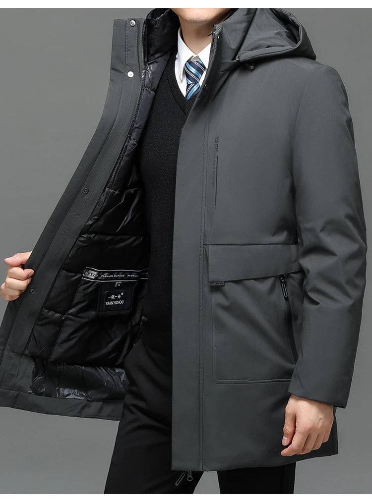 Parka Homme d'Hiver avec Col à Capuche, Résistante à l'Eau et au Vent - Confort et Chaleur -40°C BLACKBEARD OUTDOOR INDUSTRIES