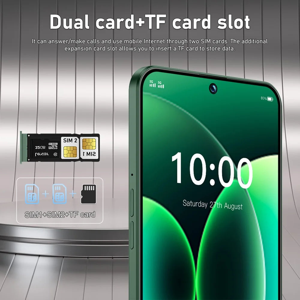 K-Touch M17 Pro Max — Smartphone 5G 7,3" 7800mAh, 16Go RAM, 1To, Android 15, Double SIM