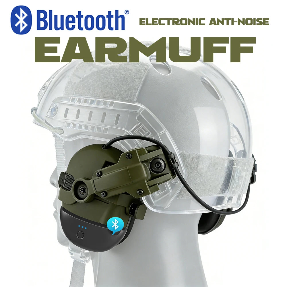 Casque Anti-bruit Électronique Tactique – Protection Auditive Chasse & Tir