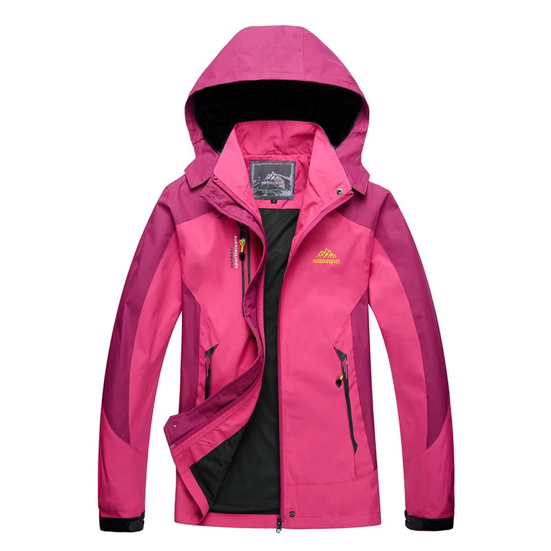 Veste Randonnée Femme Imperméable Coupe-Vent – Capuche Amovible, Multi-Poches - BLACKBEARD OUTDOOR INDUSTRIES