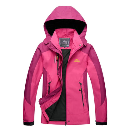 Veste Randonnée Femme Imperméable Coupe-Vent – Capuche Amovible, Multi-Poches - BLACKBEARD OUTDOOR INDUSTRIES