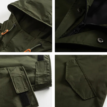 Parka militaire M51 queue de poisson, style M65, mixte, noir ou kaki