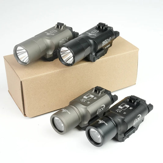 Lampe Tactique X300 / X300U – Rail Picatinny 20mm, LED, Modes Continu & Momentané, Chasse Airsoft