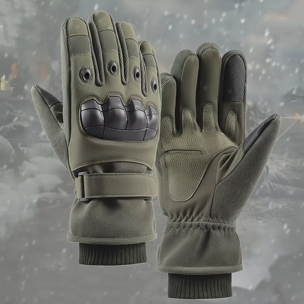 Gants Thermiques Tactiques Hiver – Doigts Complets, Compatible Écran Tactile, Moto et Outdoor