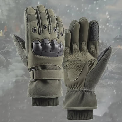 Gants Thermiques Tactiques Hiver – Doigts Complets, Compatible Écran Tactile, Moto et Outdoor