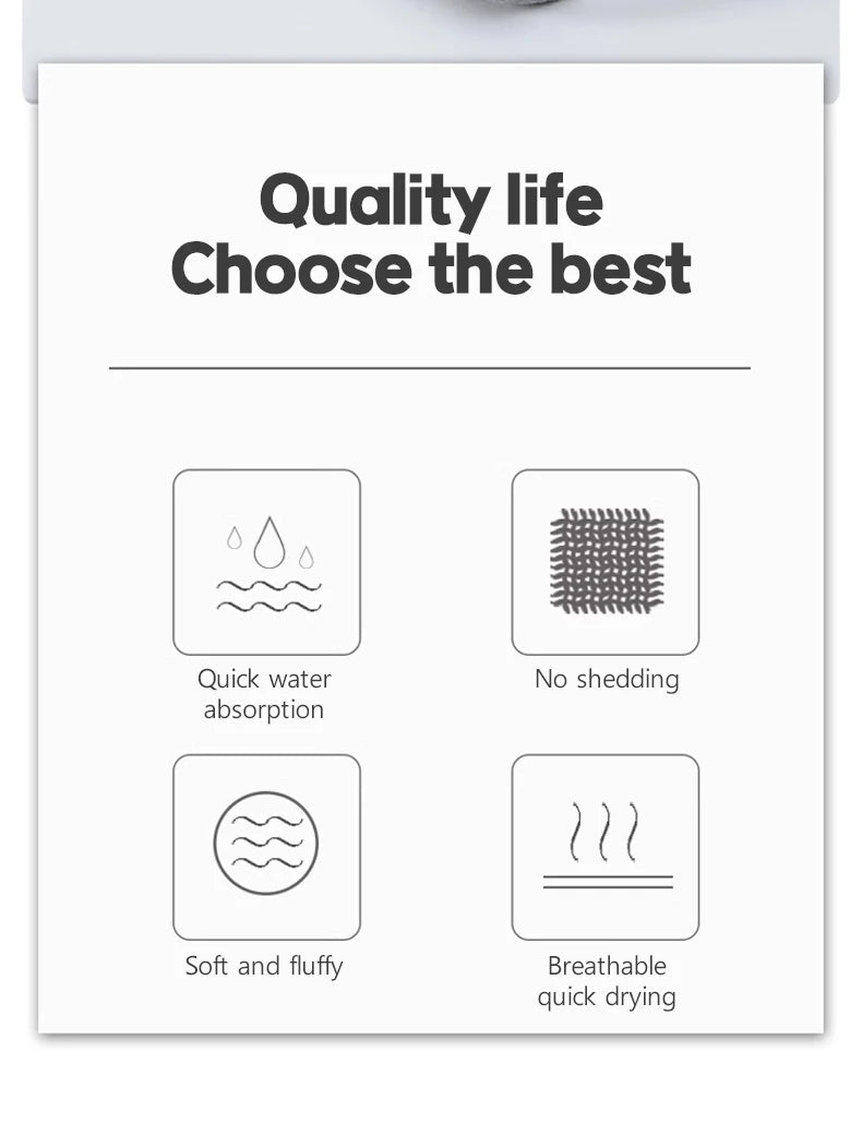 Serviette de Bain Épaisse et Absorbante - Serviette Douce pour le Visage – Idéale pour la Maison BLACKBEARD OUTDOOR INDUSTRIES