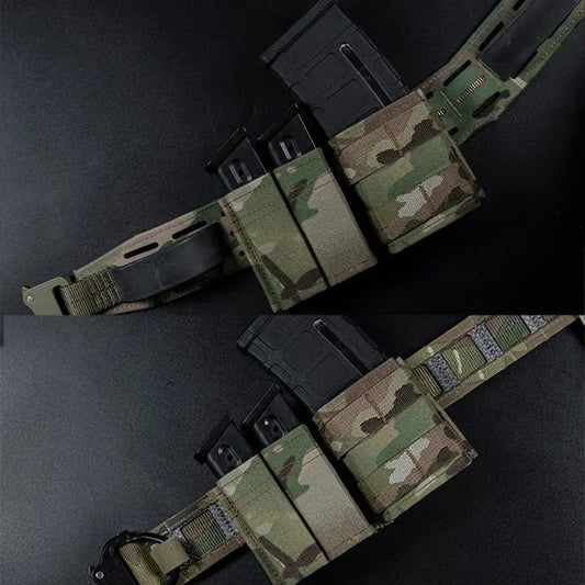 Tactical Outdoor Double Stack Magazine Pouch 5.56 & 9mm – MOLLE Compatible Ma boutique
