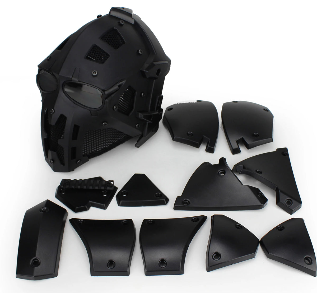 Casque tactique intégral HL-90 pour airsoft, 54–64 cm