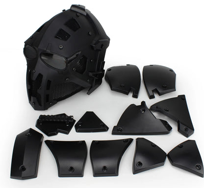 Casque tactique intégral HL-90 pour airsoft, 54–64 cm