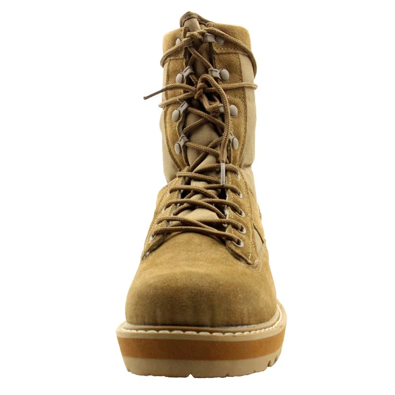 Bottes tactiques homme en cuir suédé