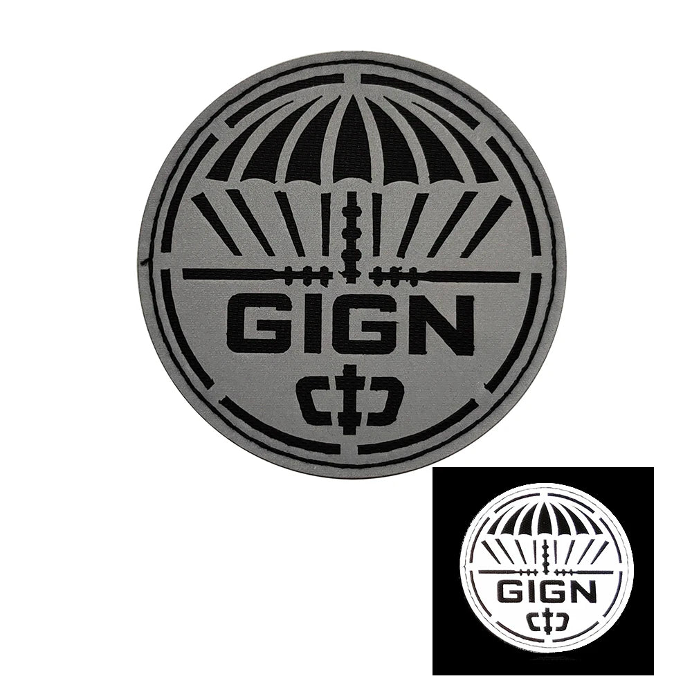 Patch Tactique France GIGN Infrared – Brodé avec Drapeau et Effet Réfléchissant IR - BLACKBEARD OUTDOOR INDUSTRIES