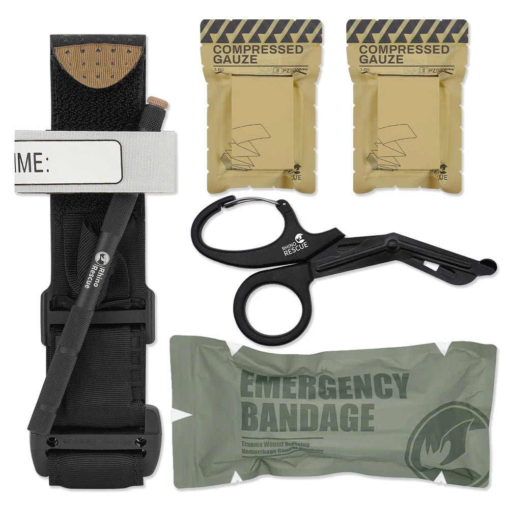 Kit Trauma RHINO RESCUE Level 1 – Garrot & Bandage Urgence Tactique