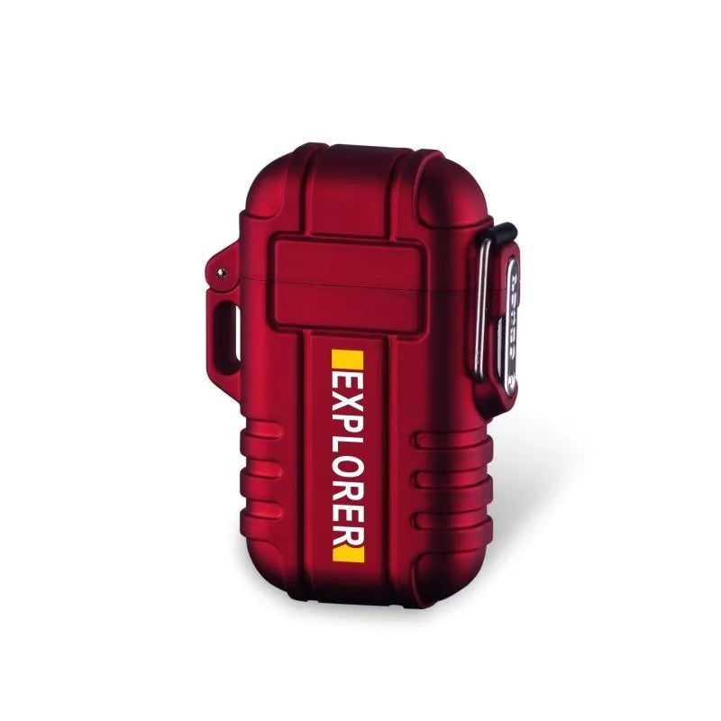 Briquet tempête électrique double arc, rechargeable USB ou gaz